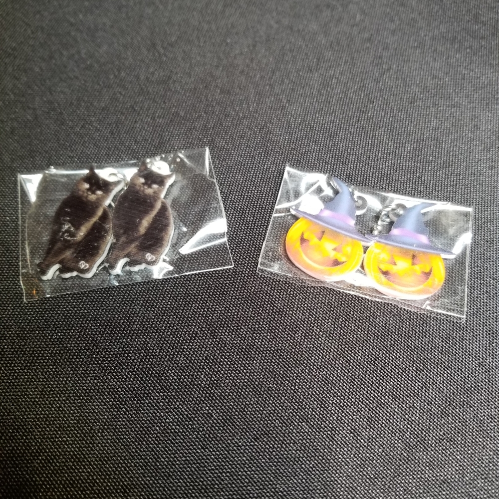 2 pair Halloween Earings